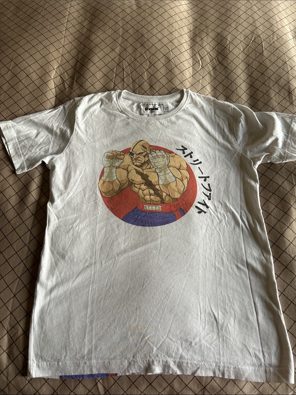 🏷️2/$15 :White Graphic Street Fighter-Sagat Hyper Uppercut Men’s T-Shirt